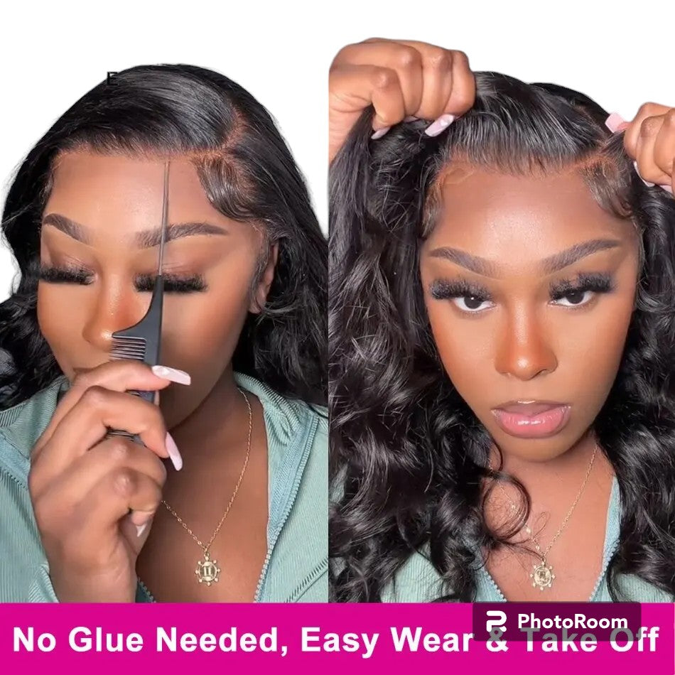 3D Body Wave Wig Human Hair 13x4 Lace Front Wig Ear To Ear Pre Plucked Pre Bleached Pre Cut Pre Everything Frontal Wig