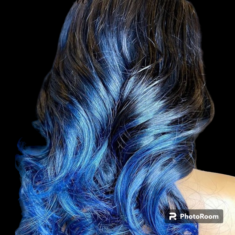 Blue Ombre Human Hair wig