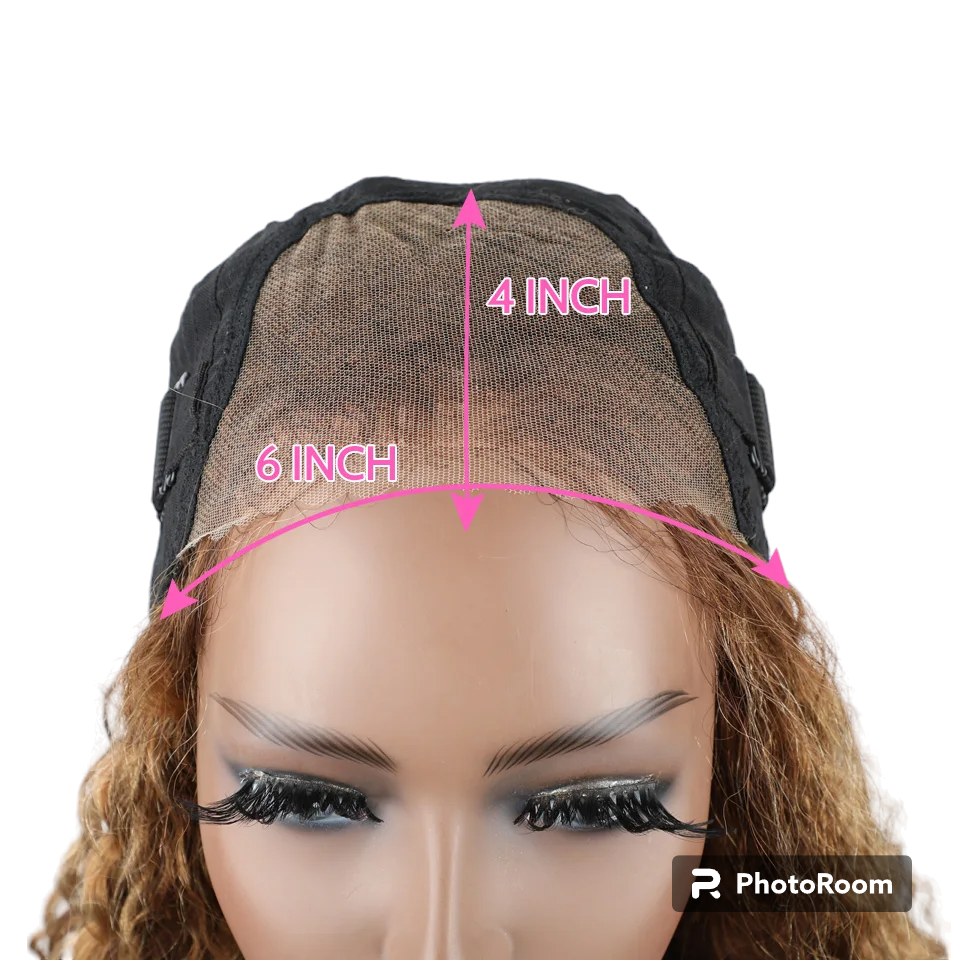 Wear And Go Glueless Wig Ombre Highlight Mongolian Deep Wave 6x4 Hd Lace Glueless Pre Plucked Human Wigs Ready To Go