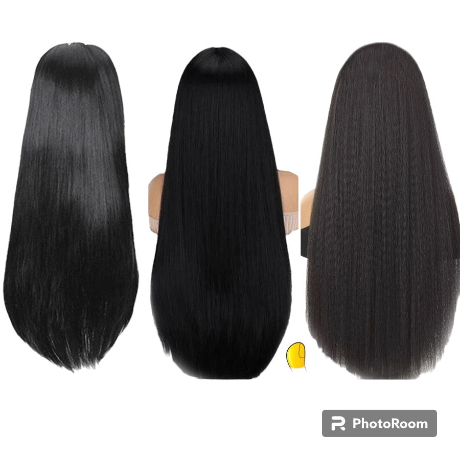 Jet Black 13x6/13x4 HD Lace Front Wigs Yaki Straight Human Hair 5x5 HD Lace Closure Wig Pre Plucked Kinky for Woman