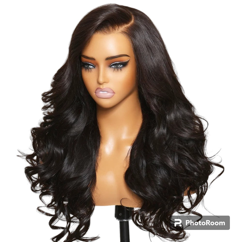 3D Body Wave Wig Human Hair 13x4 Lace Front Wig Ear To Ear Pre Plucked Pre Bleached Pre Cut Pre Everything Frontal Wig