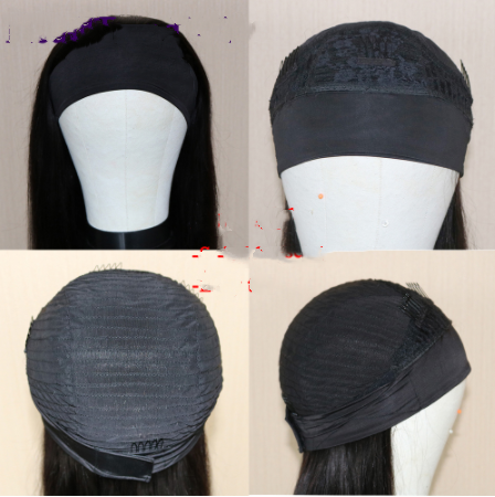 Wig Mid-Point Black Long Straight Hair