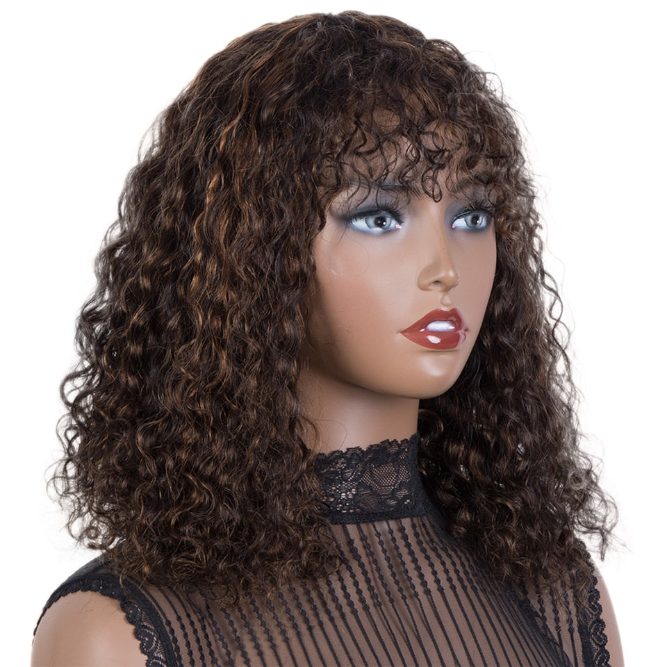 Jerry Curly Short Pixie Bob Cut Human Hair Wigs