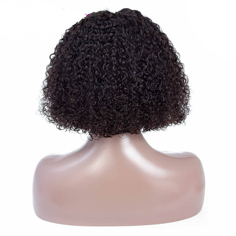 Short Curly Lace Front Human Hair Wig