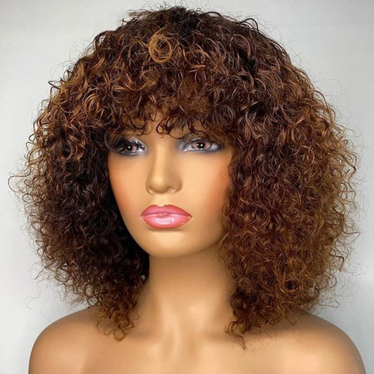 Jerry Curly Short Pixie Bob Cut Human Hair Wigs