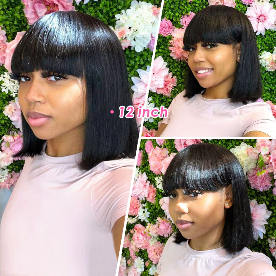 Short Straight Hair Bob Wig