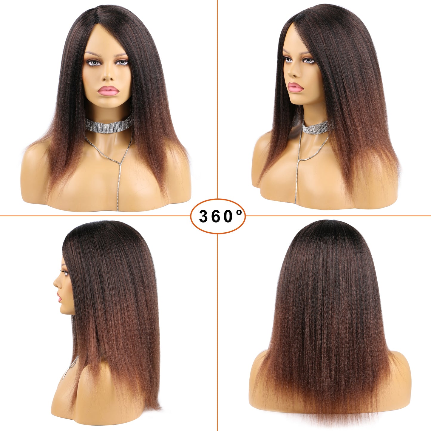 Synthetic Yaki Hair Wig