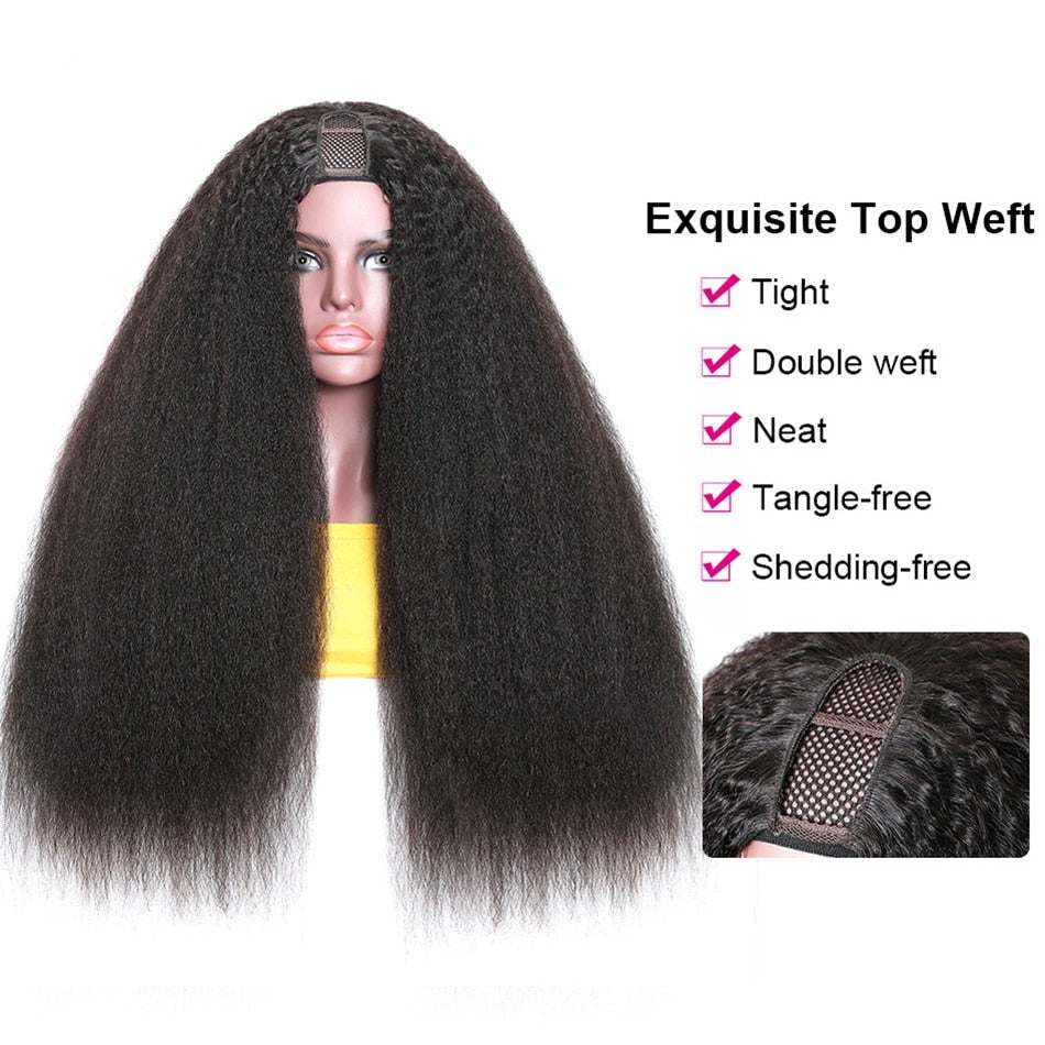 STRAIGHT  HUMAN HAIR WIGS Glueless 180% Density