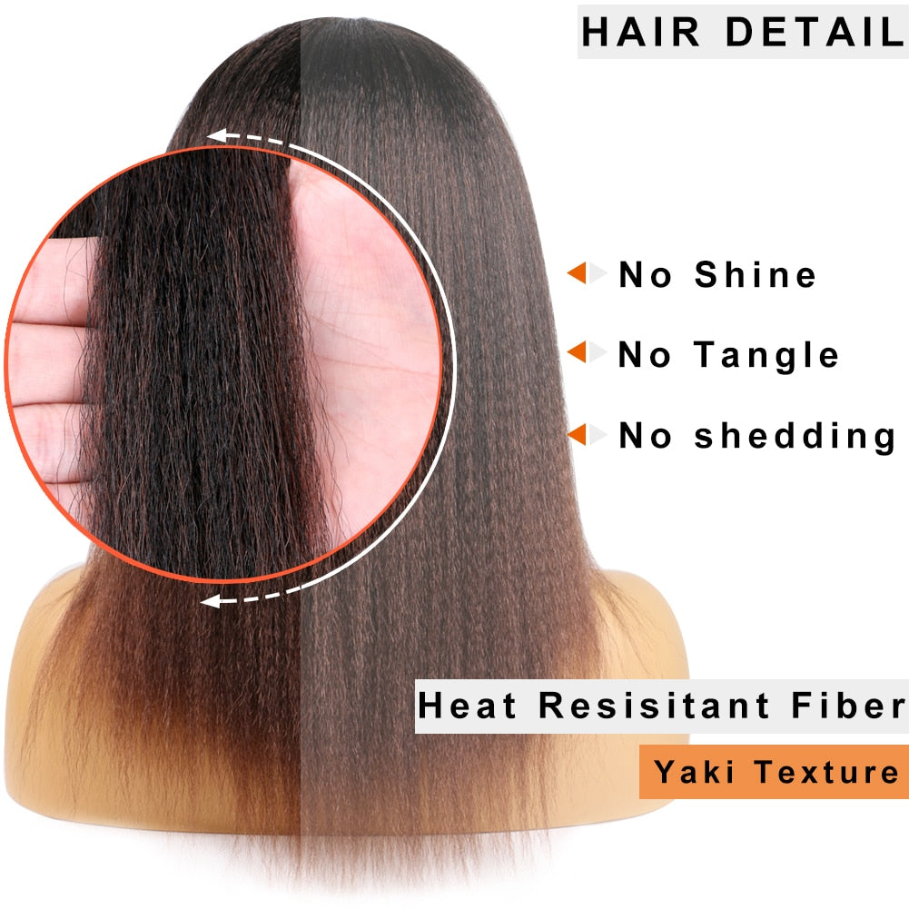 Synthetic Yaki Hair Wig