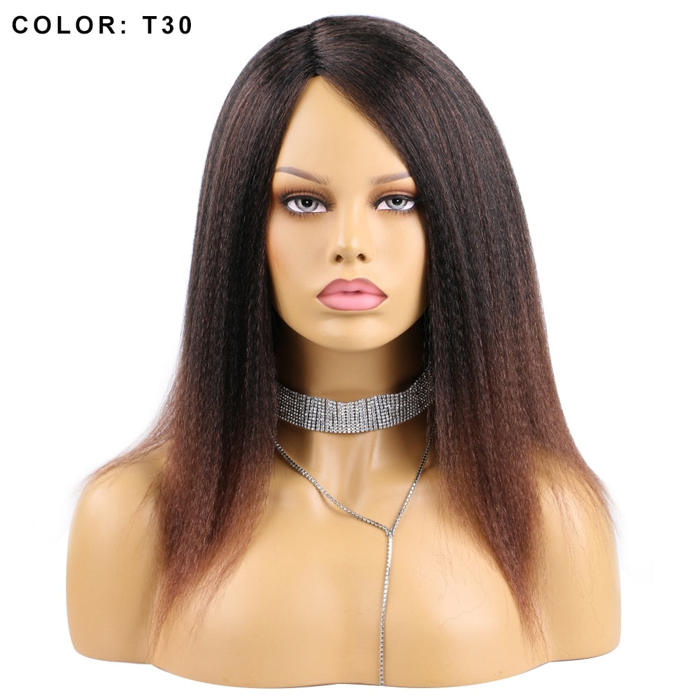 Synthetic Yaki Hair Wig