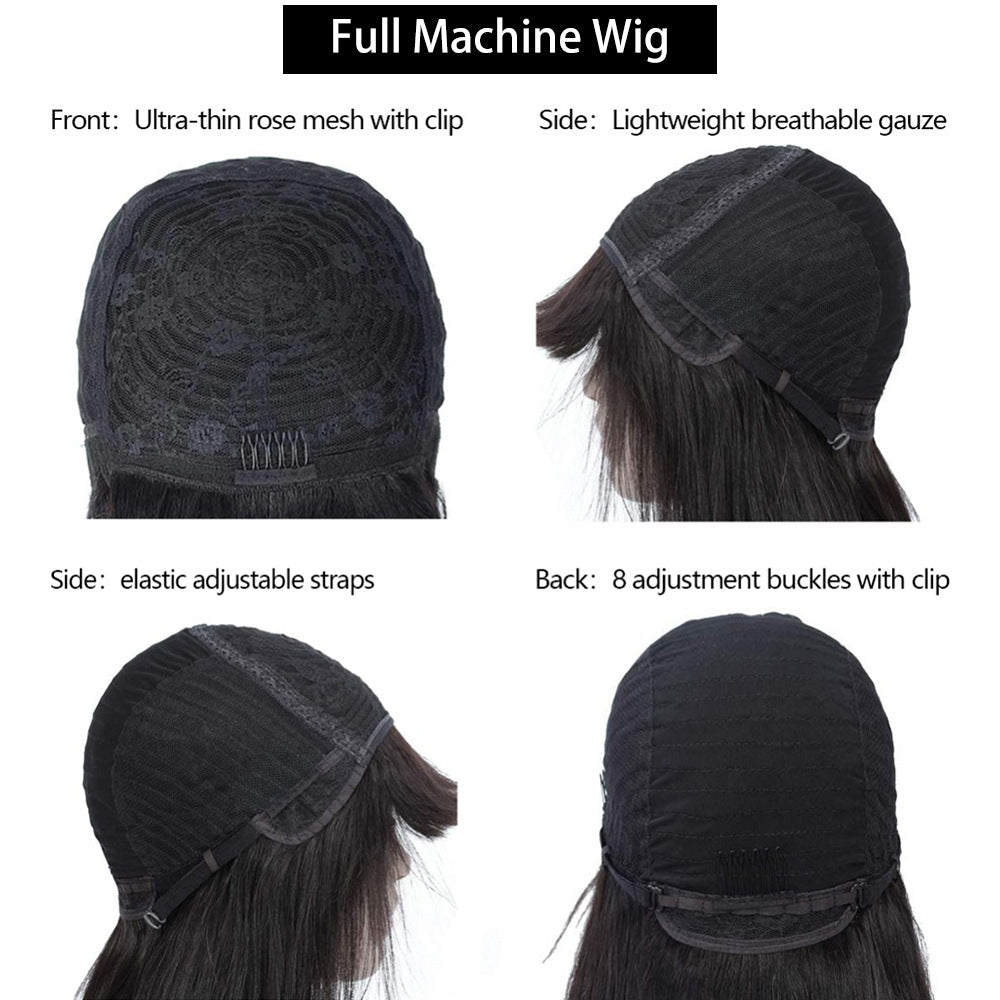 Wig Full Human Hair Headgear